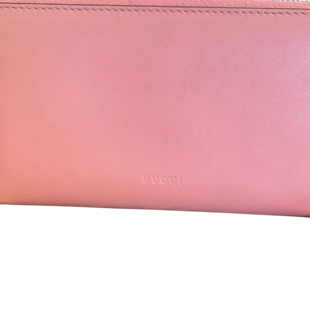 GUCCI EUC GG Marmont Ribbon Lambskin Leather
Wallet- Japan Exclusive Pink - Picture 5 of 11
